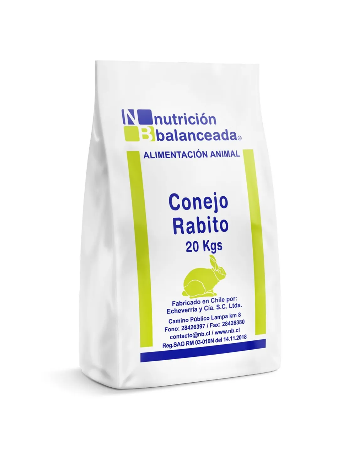 Alimento de Conejo Rabito 20 kg*Bravo Discount