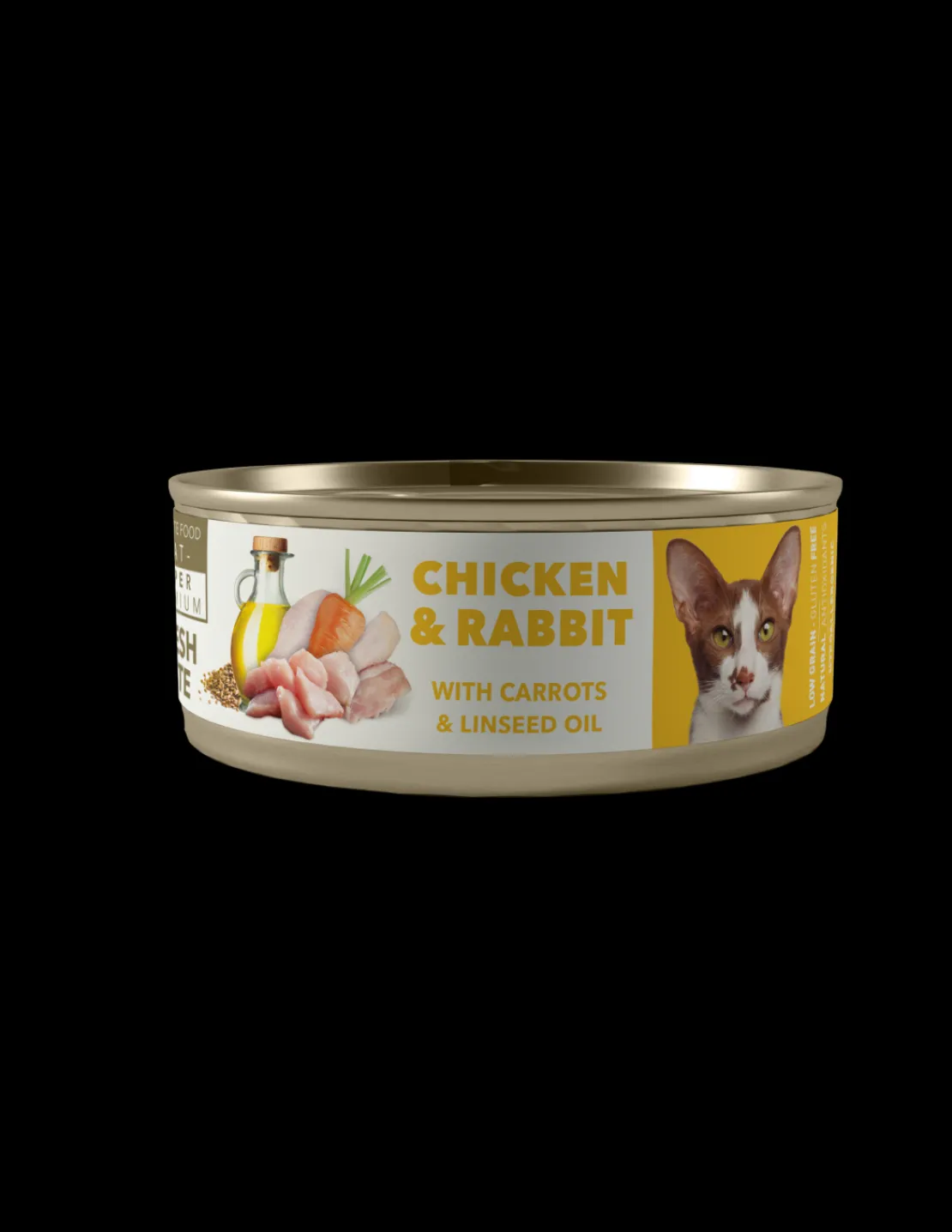 Pollo y Conejo Gato Lata 80 grs.*Amity Outlet