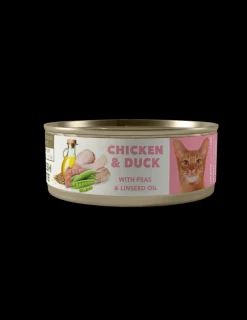 Pollo y Pato Gato Lata 80 grs.*Amity Sale
