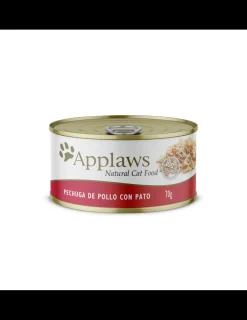 Gato Pechuga de Pollo & Pato Lata 70 grs.*Applaws Best