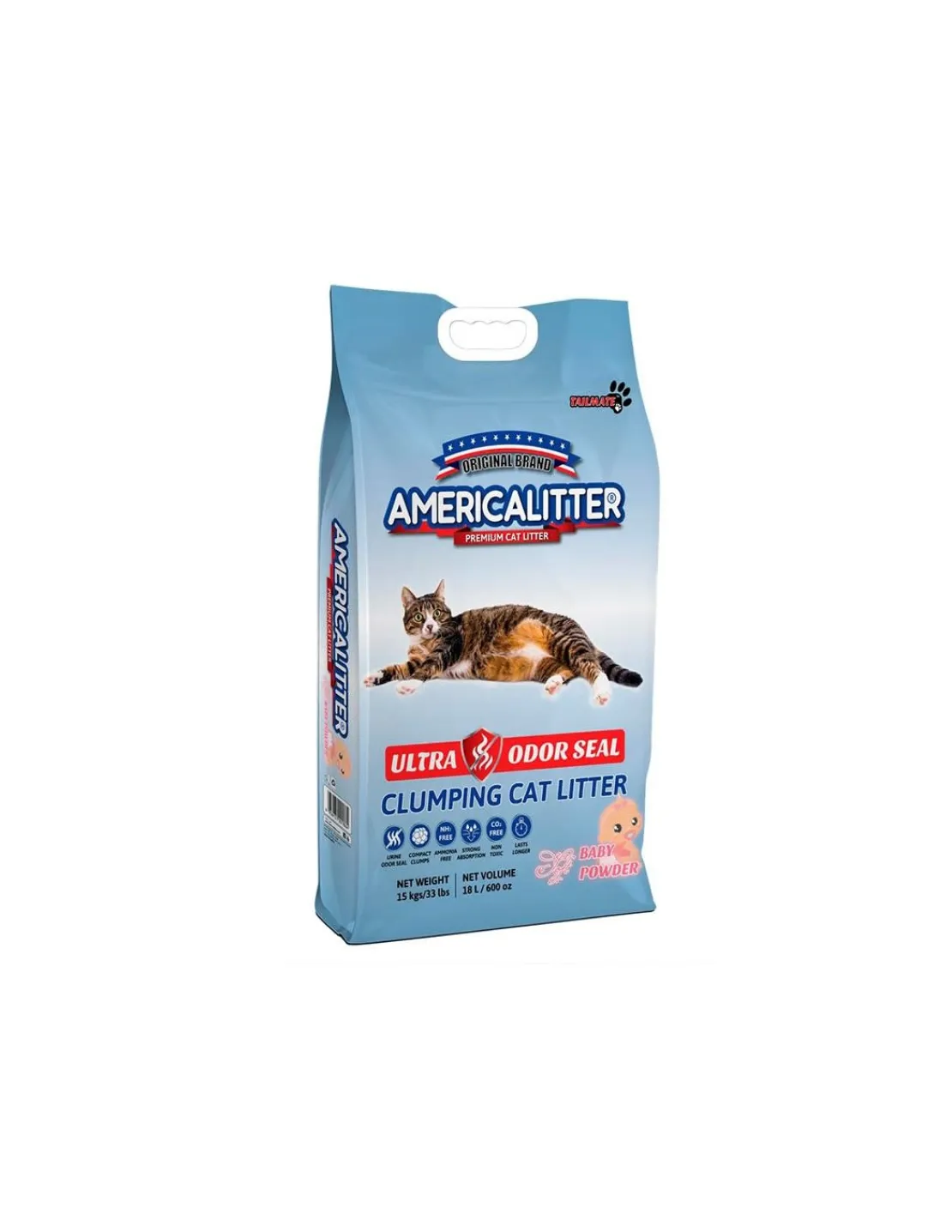 Arena Ultra Odor Seal Baby Powder 15 kg.*America Litter Discount