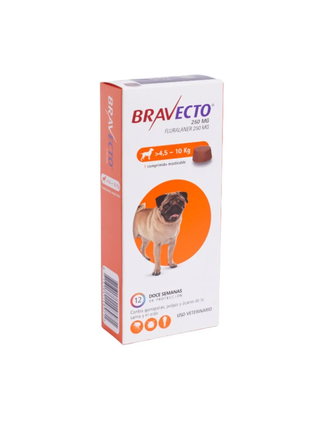 4,5 a 10 kg.*Bravecto Clearance