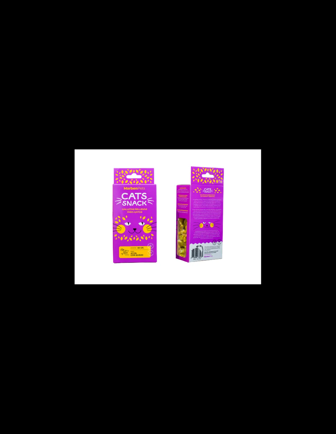 Galletas Rellenas Atun y Queso 80 grs.*Cats Snack New