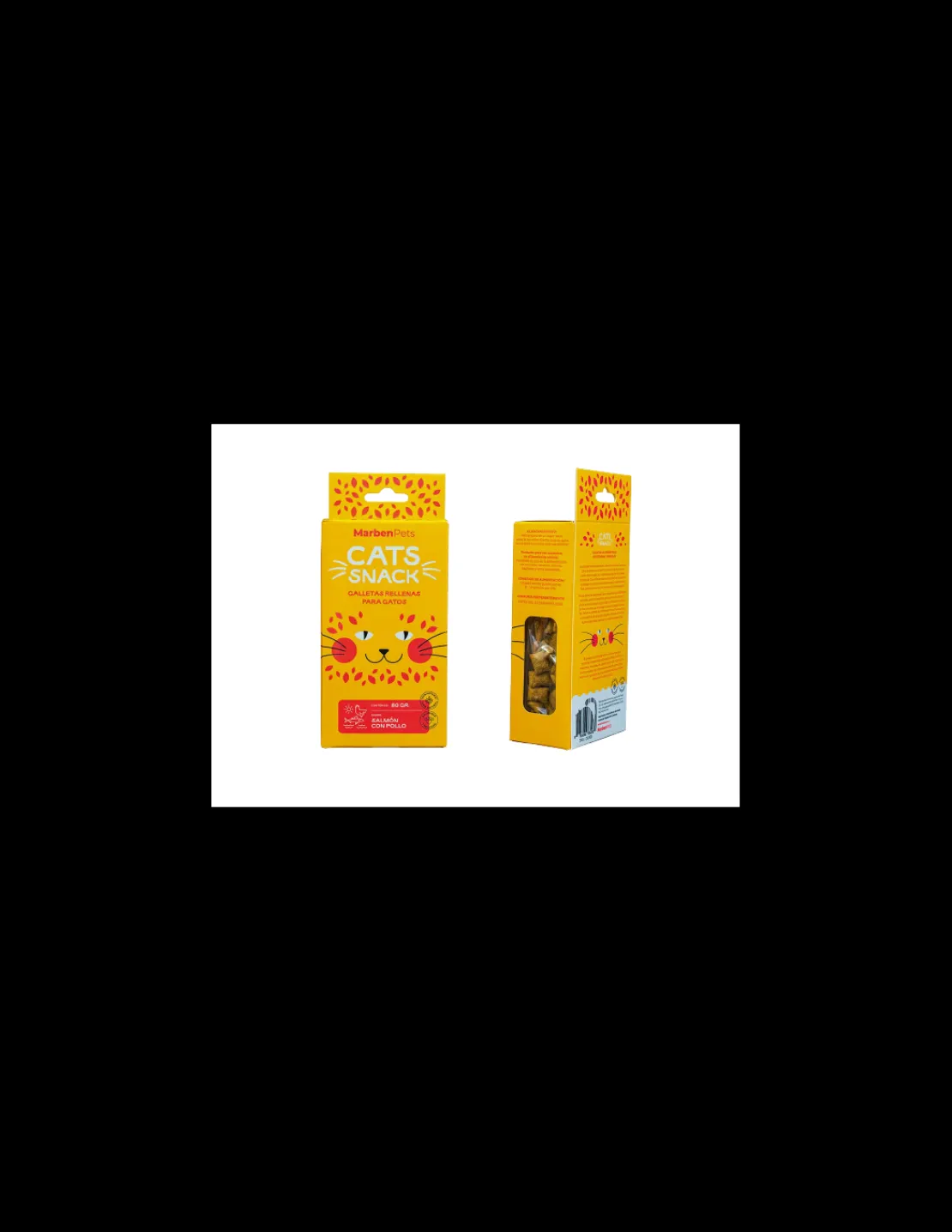 Galletas Rellenas Salmon y Pollo 80 grs.*Cats Snack Clearance