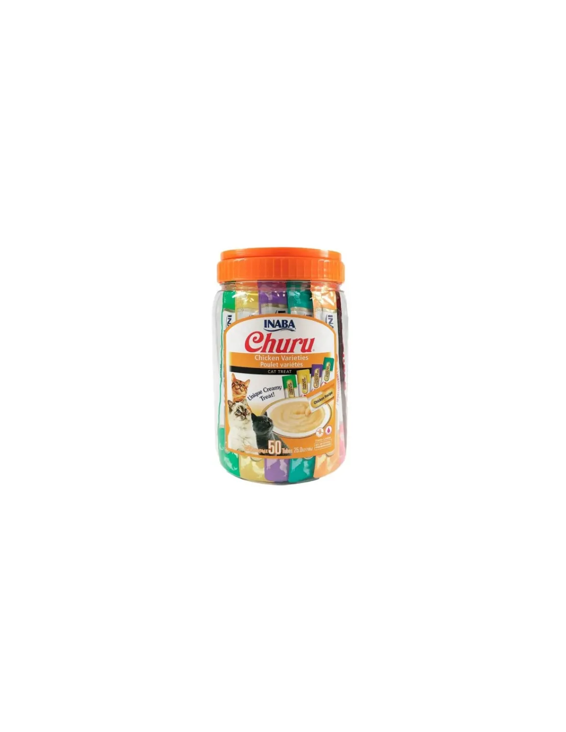 Pollo Variedades Gatos 50 Unidades 700 grs.*Churu New