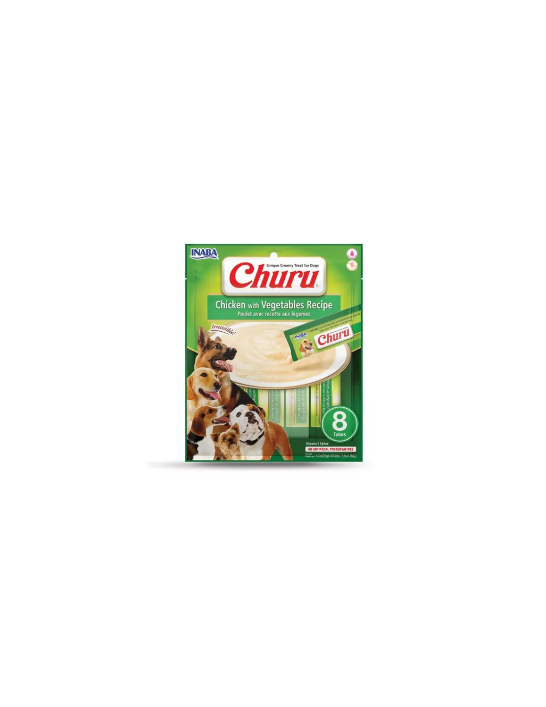Pollo Vegetales Perros 8 tubos*Churu Clearance