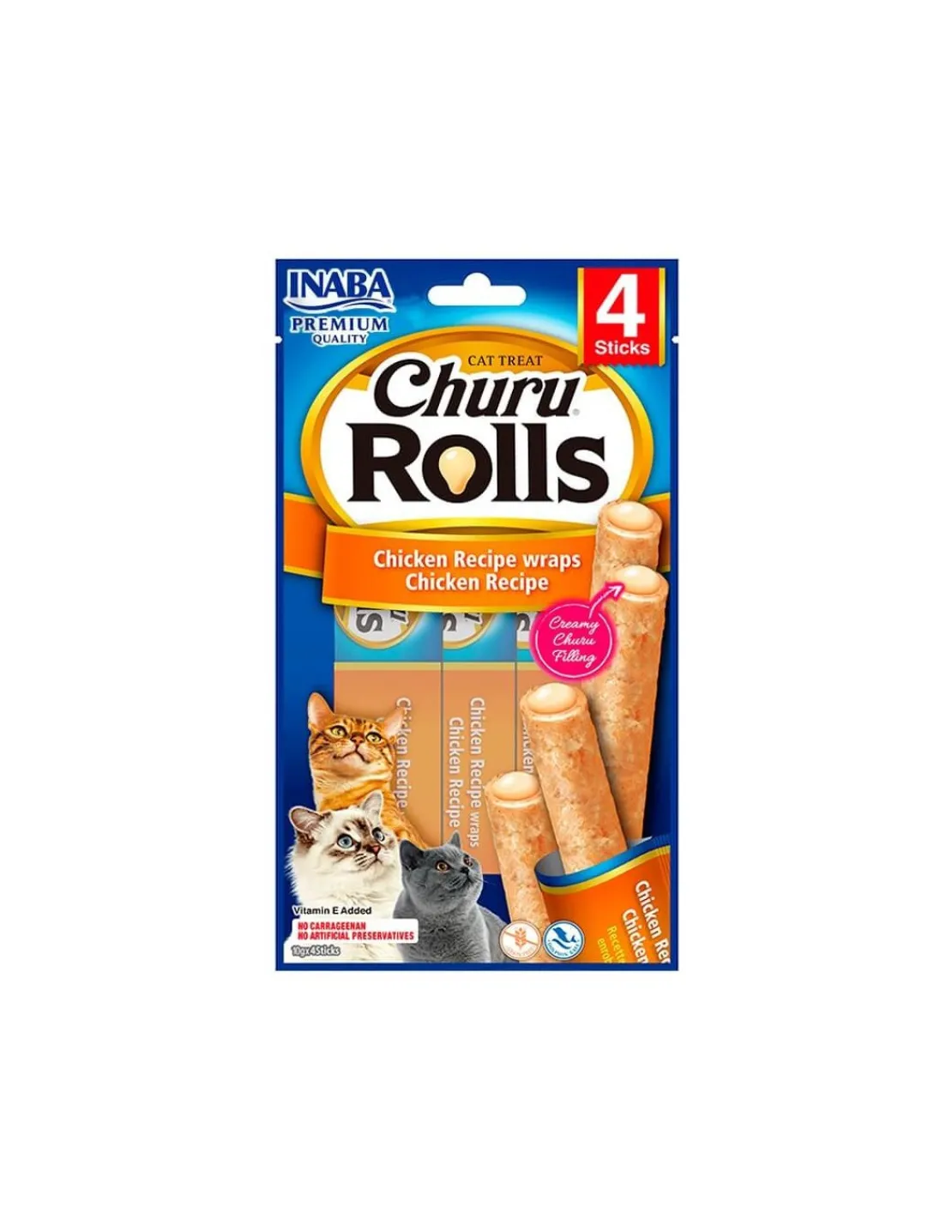 Rolls Pollo Gatos 40 grs.*Churu Online