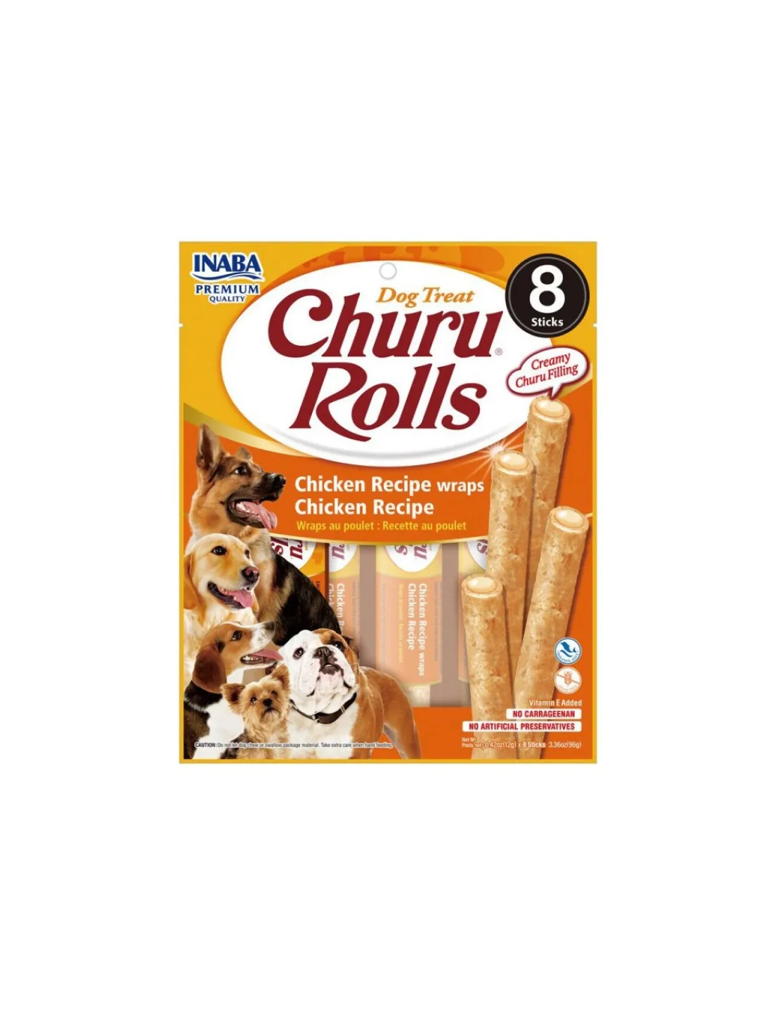 Rolls Pollo Perros 96 grs.*Churu Outlet