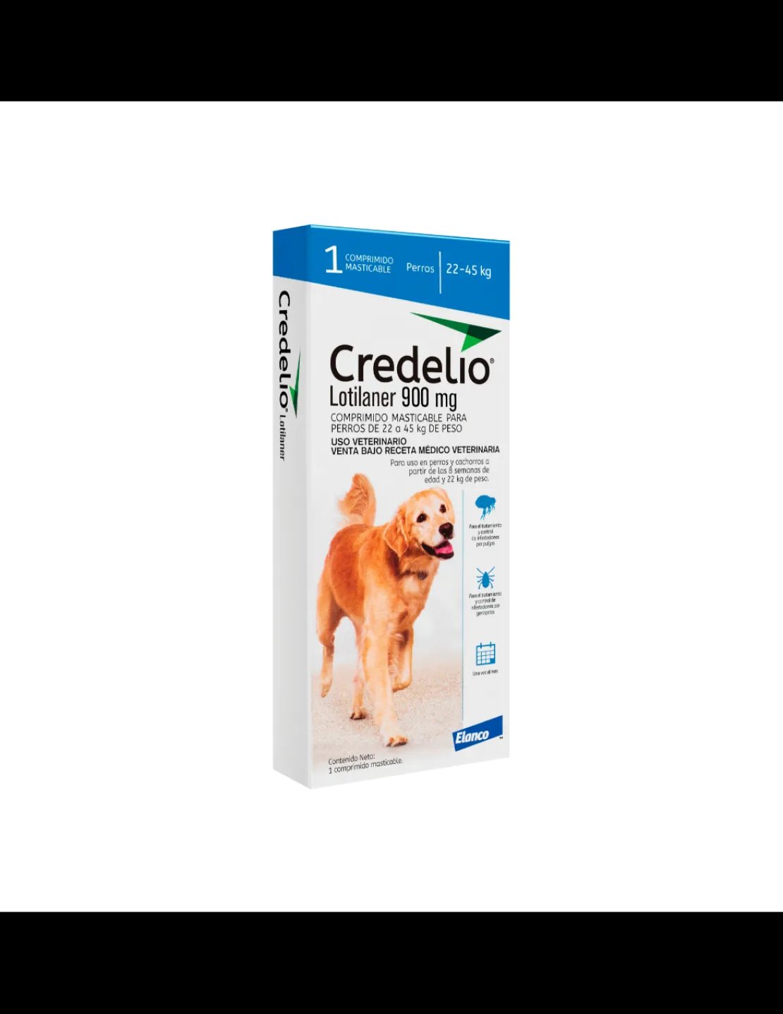 1 comprimido 22 a 45 kg.*Credelio Fashion
