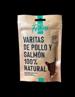 Varitas de Pollo y Salmon 100% Natural 50 grs.*Fellini Best