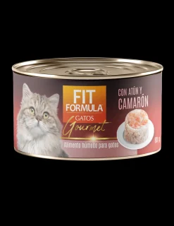 Gato Lata Gourmet Atun y Camaron 80 grs.*Fit Formula New