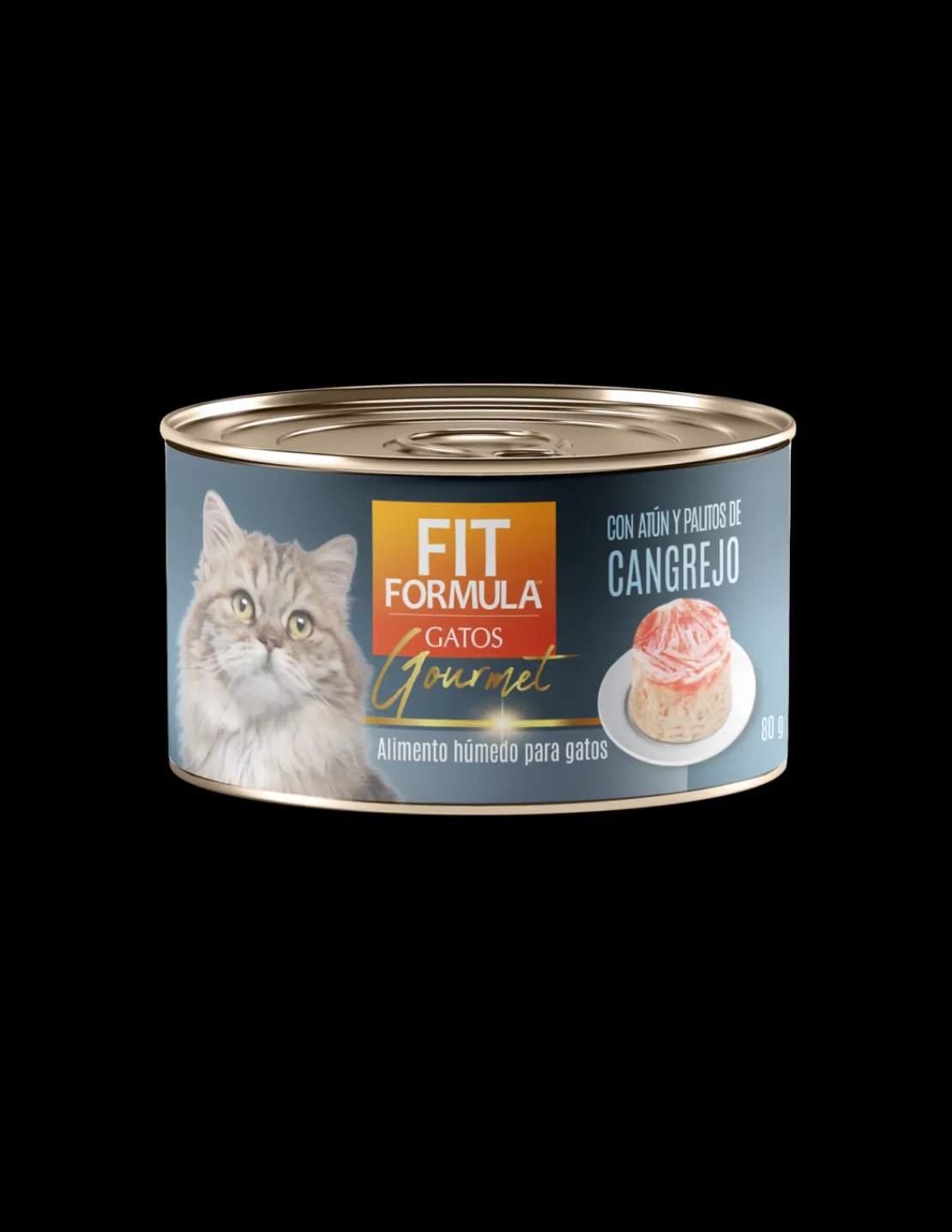 Gato Lata Gourmet Atun y Palitos de Cangrejo 80 grs.*Fit Formula Sale