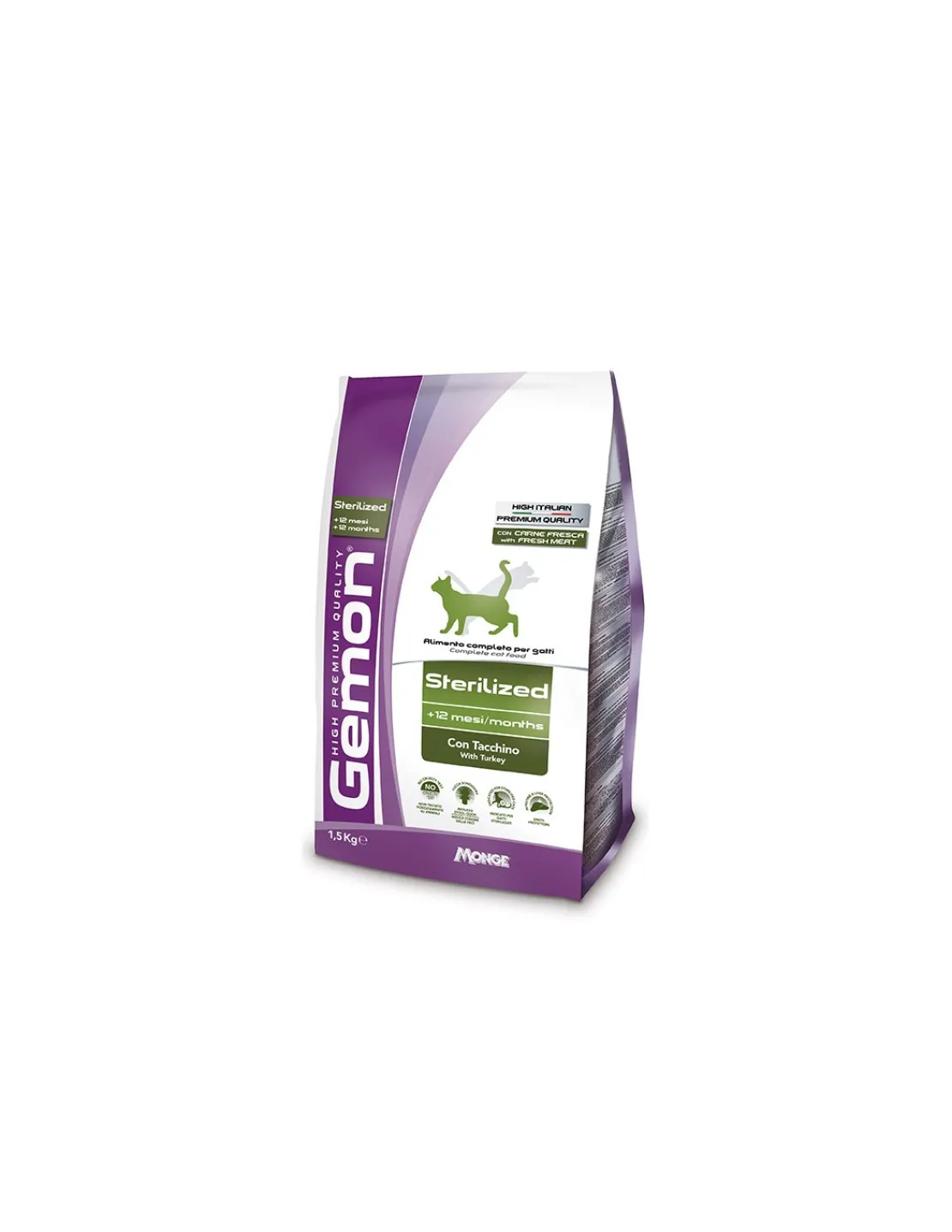 Gato Adulto Sterilised Turkey 2 kg.*Gemon Sale