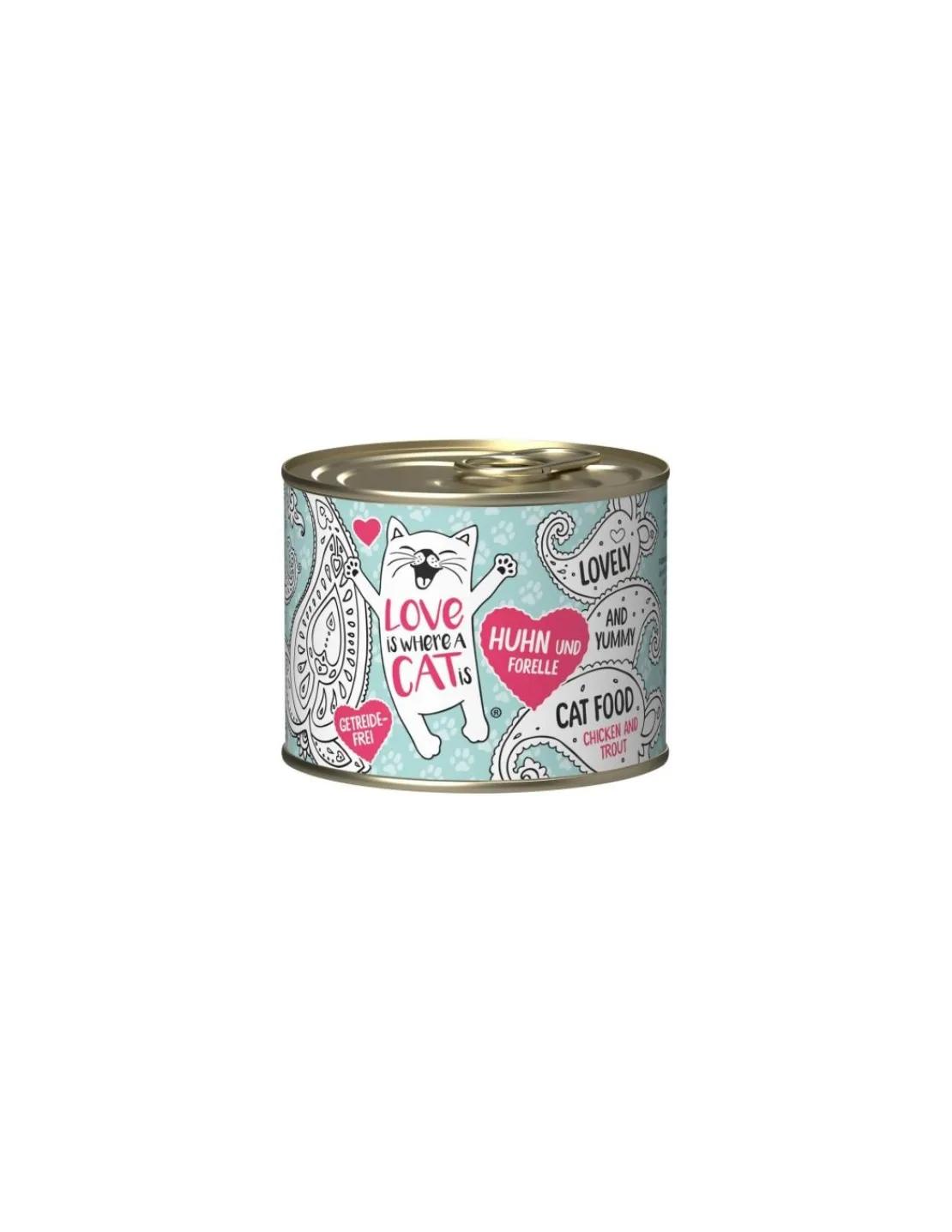 Chicken & Trout Lata 200 grs.*Love is where a cat is Clearance