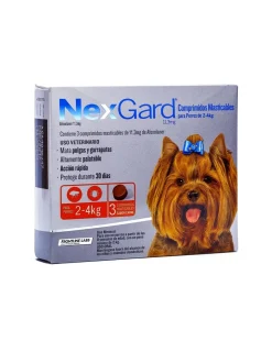 3 Comprimidos 2 a 4 kg.*Nexgard Fashion