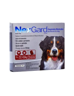 3 Comprimidos 25 a 50 kg.*Nexgard Clearance