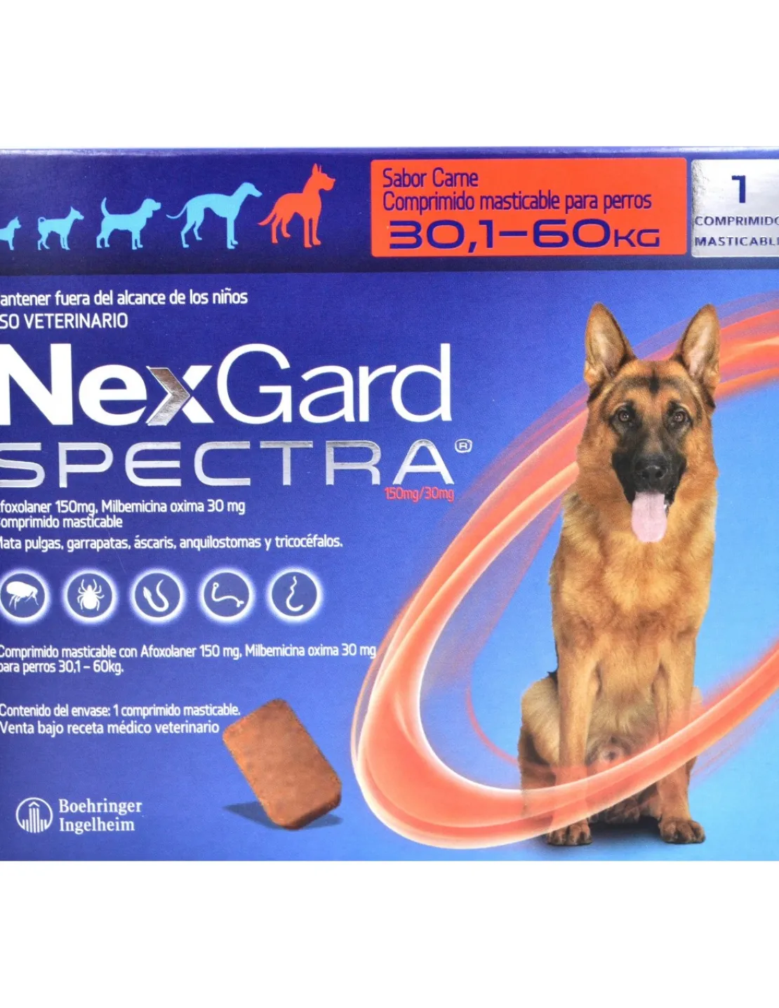 Spectra 1 Comprimido 30 a 60 kg.*Nexgard Discount