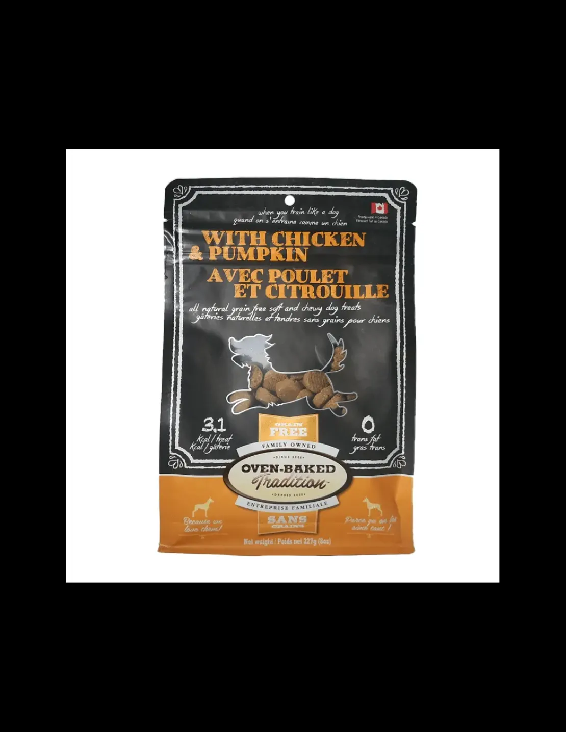 Treats Chicken & Pumpkin 227 grs.*Oven Baked Clearance