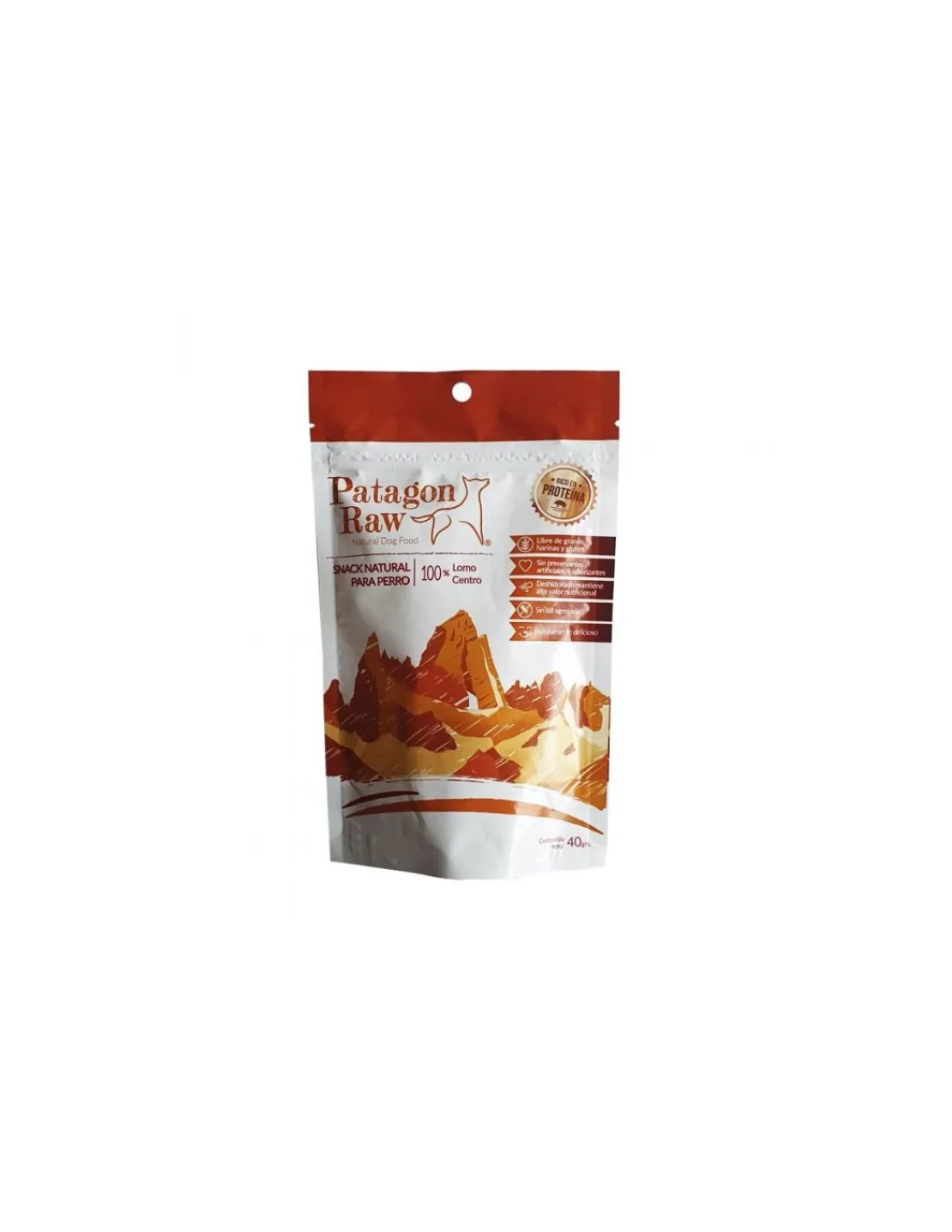 Lomo Snack Perro 40 grs.*Patagon Raw Hot