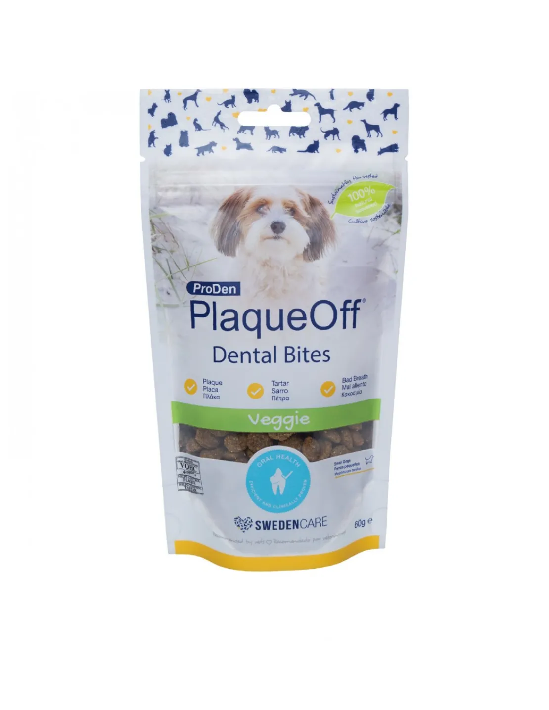 Dental Bites Perros Razas Pequeñas 60 grs.*PlaqueOff Outlet