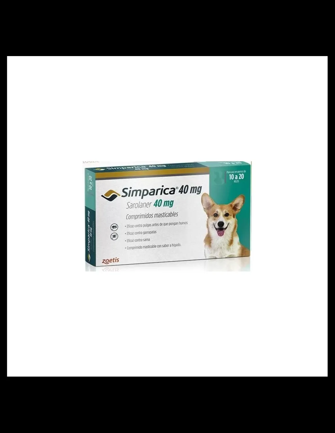 40 mg 10 a 20 kg. 1 comprimido*Simparica Online