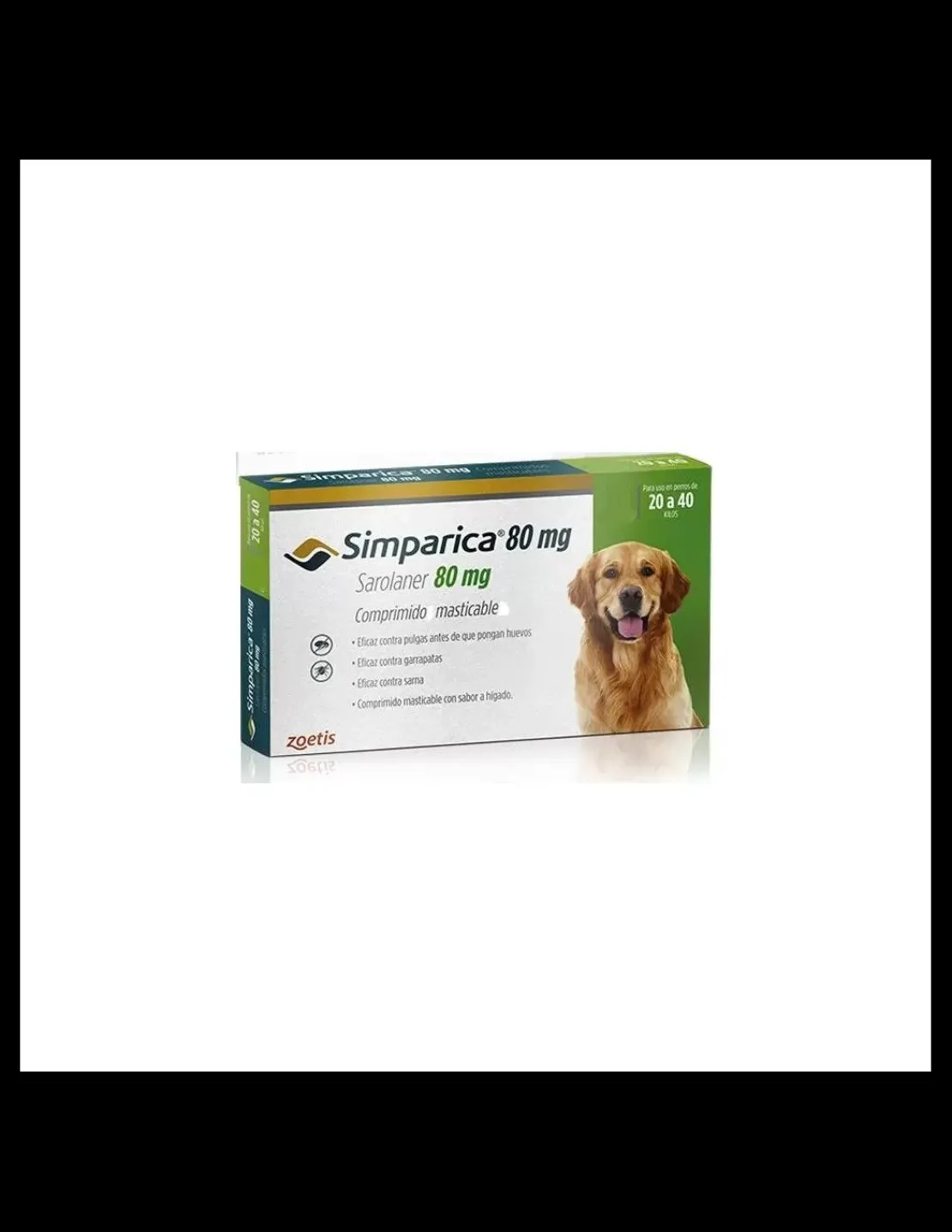 80 mg 20 a 40 kg. 1 comprimido*Simparica New