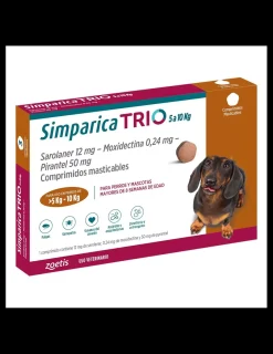 Trio 5 a 10 kg. 1 comprimido*Simparica Sale