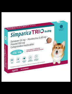 Trio 10 a 20 kg. 1 comprimido*Simparica Clearance