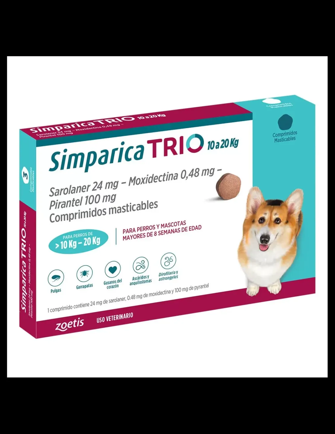 Trio 10 a 20 kg. 1 comprimido*Simparica Clearance