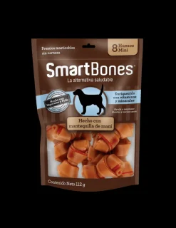 Mini Huesitos Mantequilla de Mani 8 unidades.*SmartBones Online