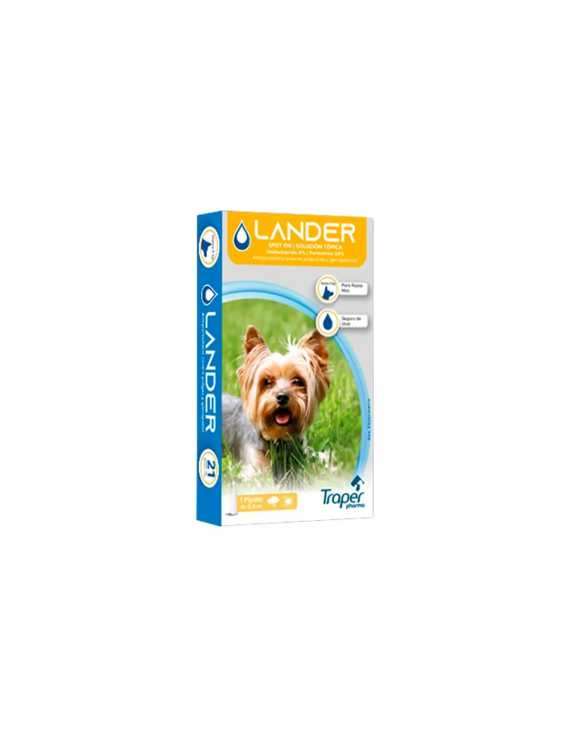 Lander Antipulgas y Garrapatas hasta 4 kg.*Traper Sale