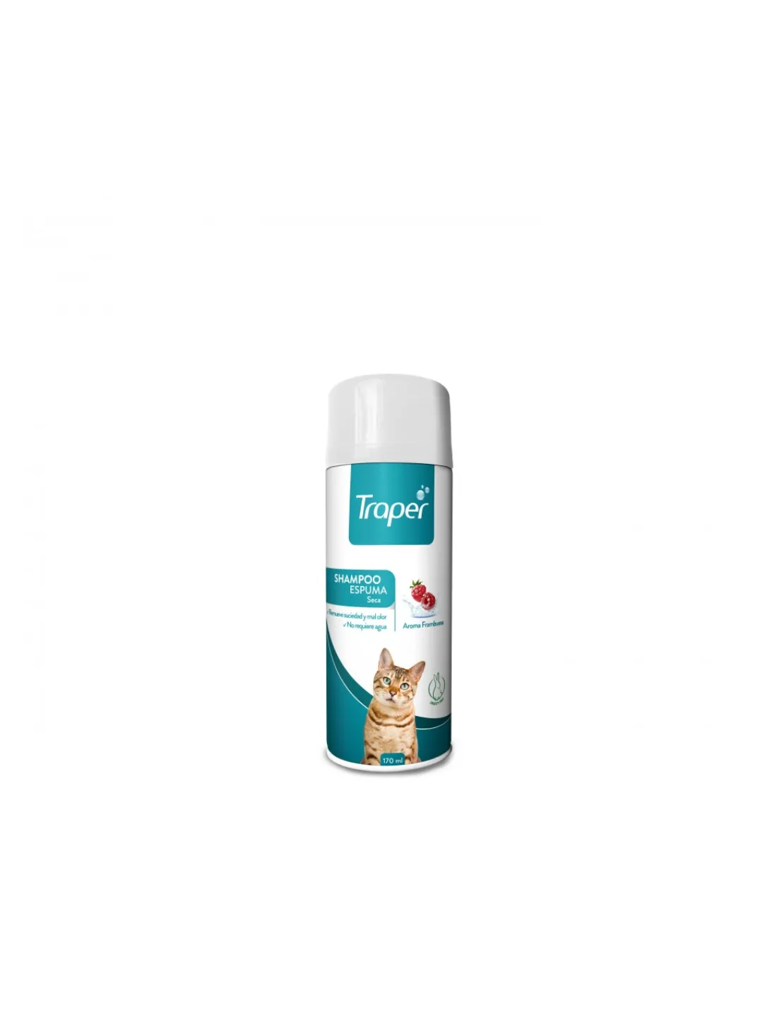 Shampoo Espuma Seca Gatos 170 ml.*Traper Fashion