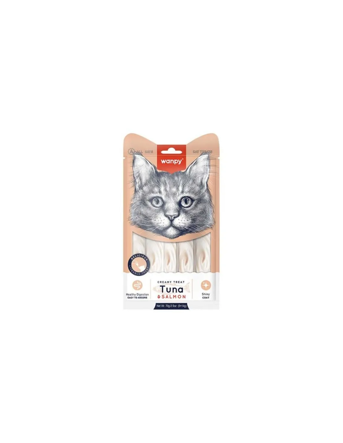 Creamy Treat Tuna & Salmon 70 grs.*Wanpy Fashion