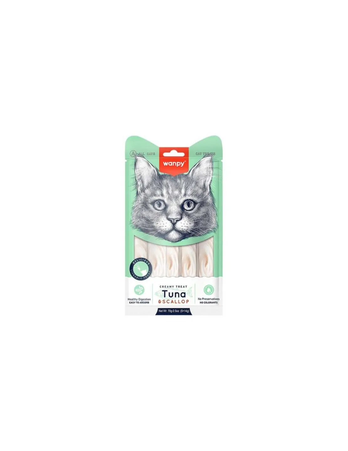Creamy Treat Tuna & Scallop 70 grs.*Wanpy Online